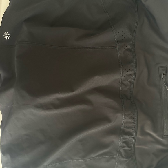 Athleta Women’s Skort Run With It Size Large Black Skirt with Attached Shorts - Picture 3 of 5